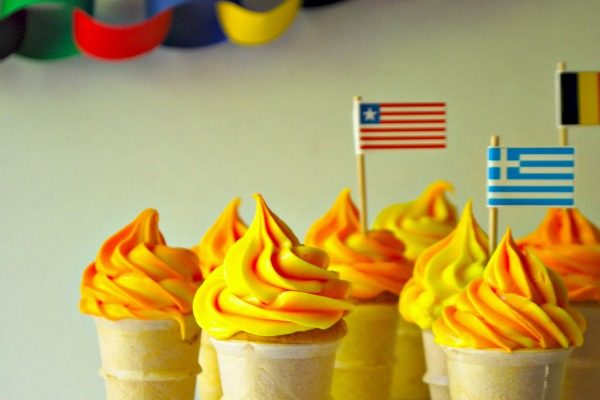 Olympic Party Torch Cupcakes - SavvyMom