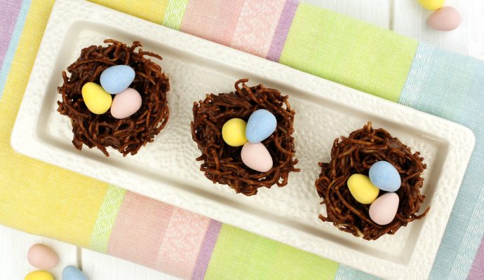 Chocolate Nest Cookies for Easter - SavvyMom