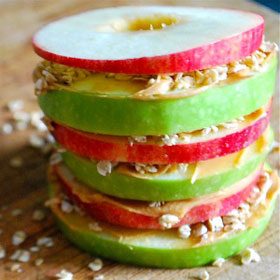 Apple & Peanut Butter Stacks