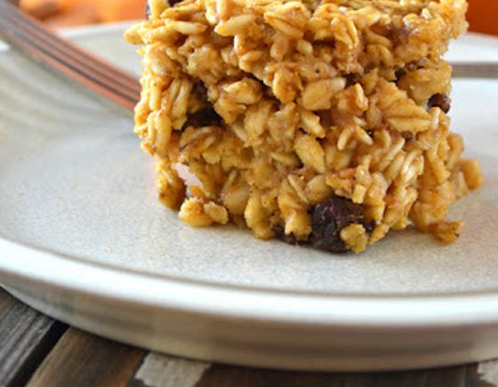 Pumpkin Spice Baked Oatmeal