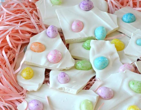 White Chocolate Easter Egg Bark