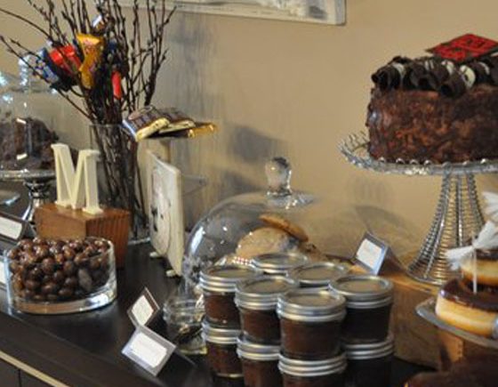 A Chocolate Dessert Table