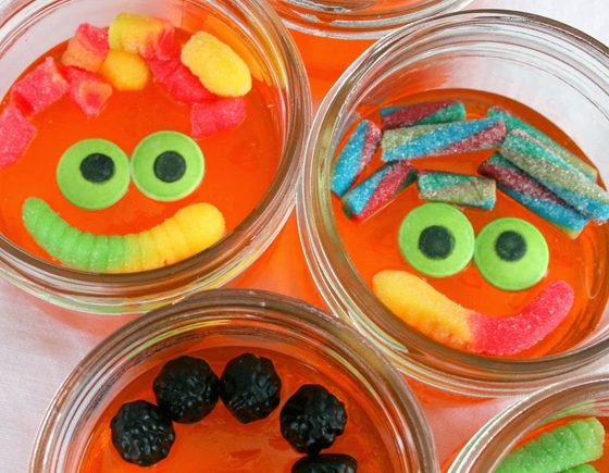 Halloween Jello Jar Monsters