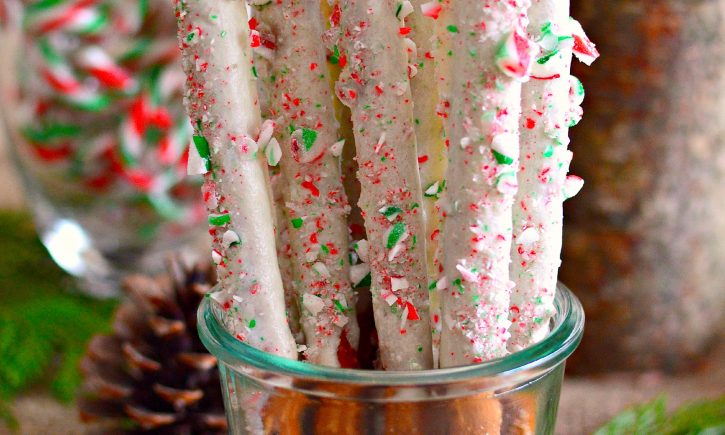 Peppermint Pretzel Sticks