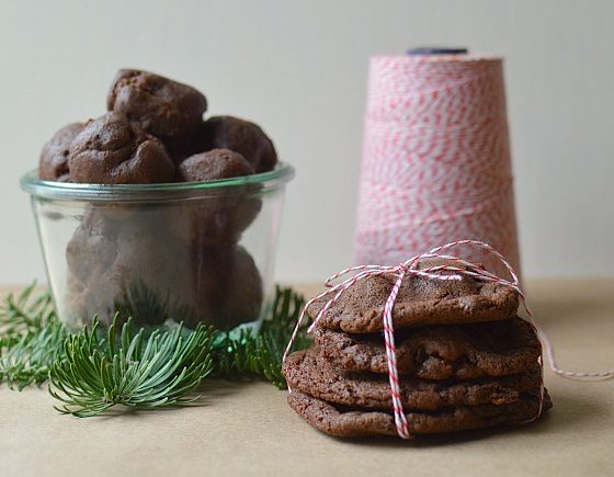 Dark Chocolate and Cherry Cookie Dough Balls