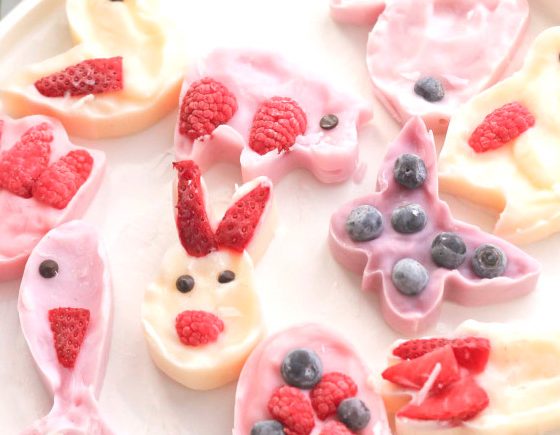 Easy Frozen Yogurt Easter Shapes