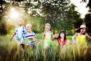 Kids Playing Old Fashioned