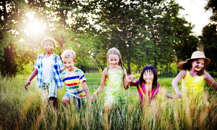 Kids Playing Old Fashioned