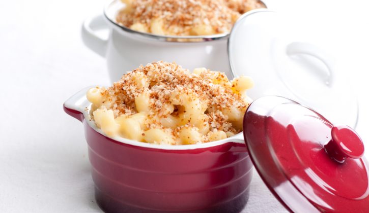 Baked Macaroni and Cheese with Beans