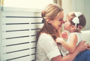 Mother Holding Toddler Daughter
