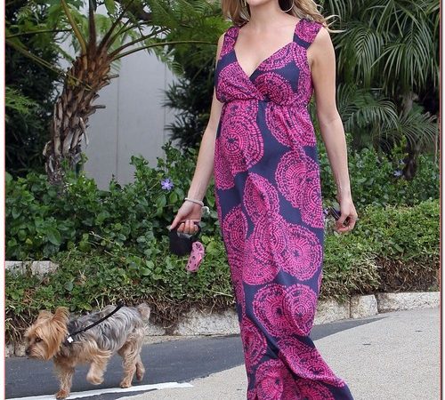 Pregnant Kristin Cavallari Out Walking Her Dog