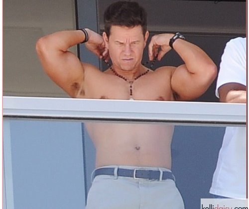 Mark Wahlberg Hangs Out Shirtless