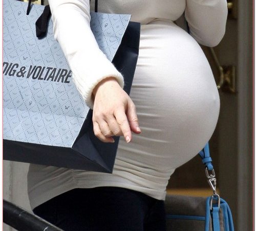 Pregnant Alyson Hannigan And Family Shopping In New York