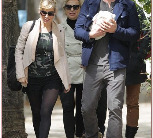 Chris Hemsworth & Elsa Step Out With Baby India