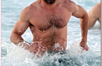 Hugh Jackman Out For An Early Morning Swim