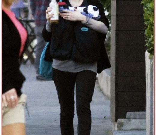 Anna Paquin And One Of Her Twins Out For A Walk