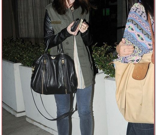Lily Collins Dines At Red O Restaurant