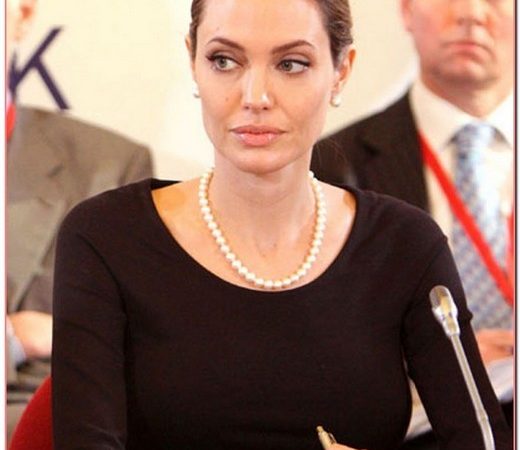 Angelina Jolie Attends G8 Summit