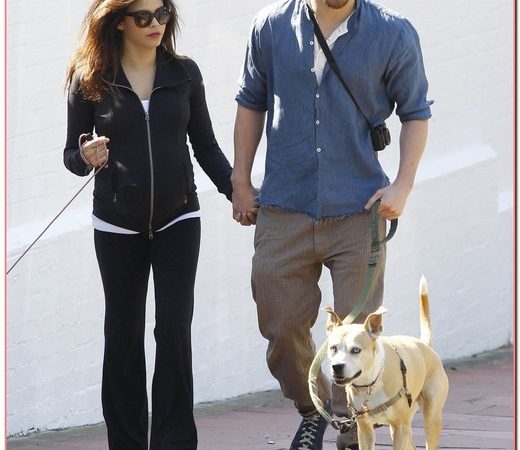 Channing Tatum & Pregnant Jenna Walk Their Dogs