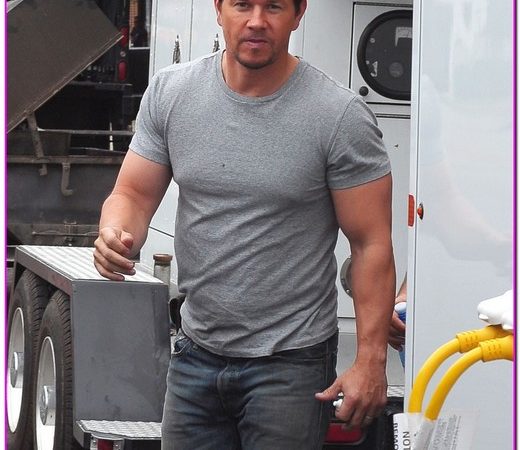 Mark Wahlberg On The Set Of 'Transformers 4'