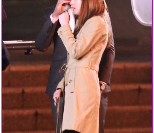 Jamie Dornan & Dakota Johnson Film A Night Scene On The Set Of 'Fifty Shades Of Grey'