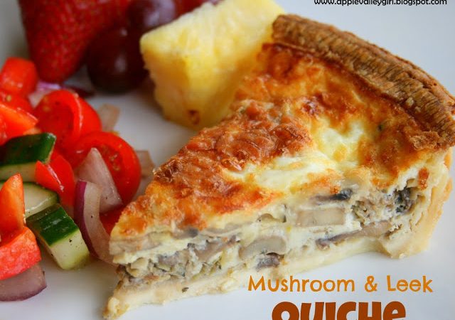 MushroomLeekQuiche