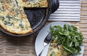CaramelizedOnionSwissChardFrittata