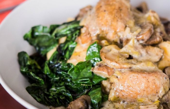 Braised-Chicken-Thighs-in-Cream-Sauce