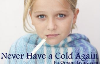 Sick girl with fever