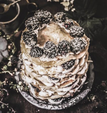 blackberry-apple-crepe-cake-with-lavender-caramel