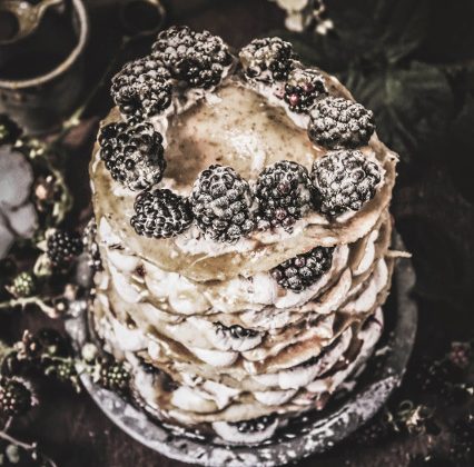 blackberry-apple-crepe-cake-with-lavender-caramel