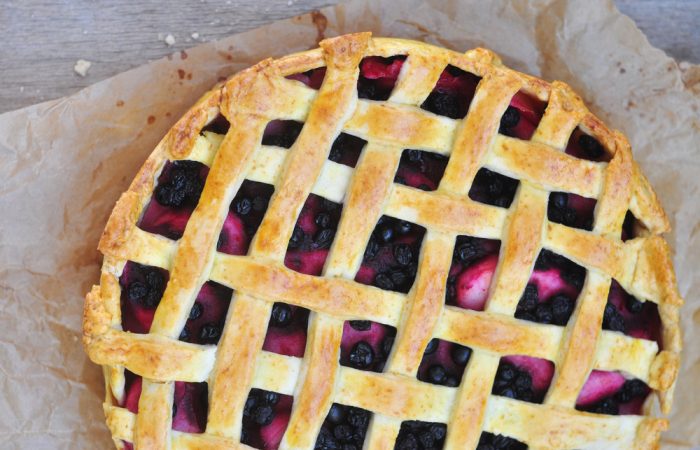 Freshly Baked Berry Pie on Parchment. How to bake a perfect pie