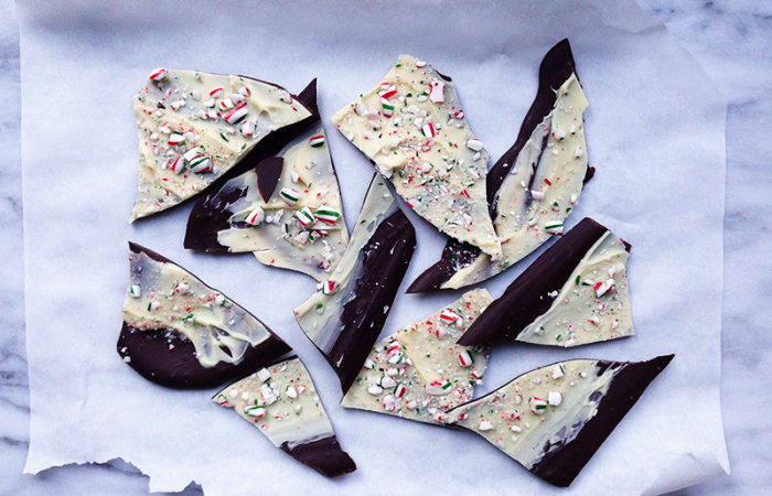 peppermint chocolate candy cane bark