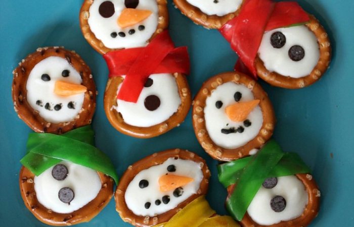 Snowman-Pretzels
