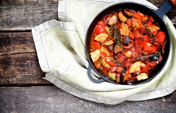 healthy vegetable ratatouille dinner