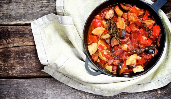 healthy vegetable ratatouille dinner