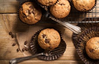 Homemade spiced chocolate chip muffin recipe