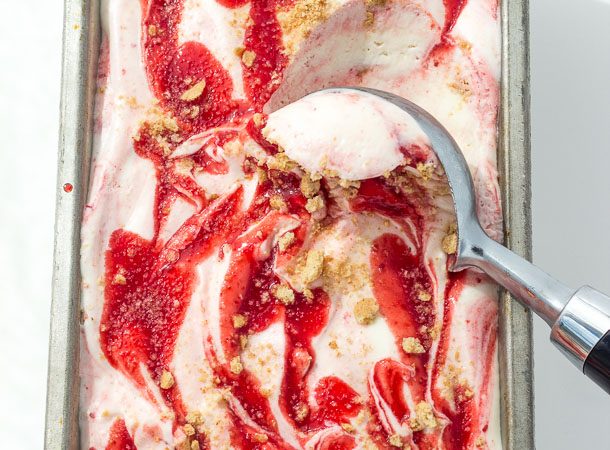 Easy-No-Churn-Cherry-Cheesecake-Ice-Cream-www.thereciperebel.com-4-of-5