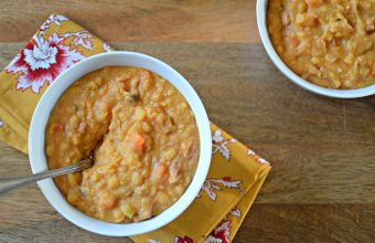 Slow Cooker Split Pea Soup with Ham - SavvyMom