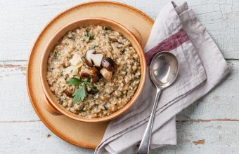 Mushroom risotto, 5 ways with risotto