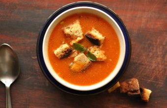 Tomato Soup with Croutons