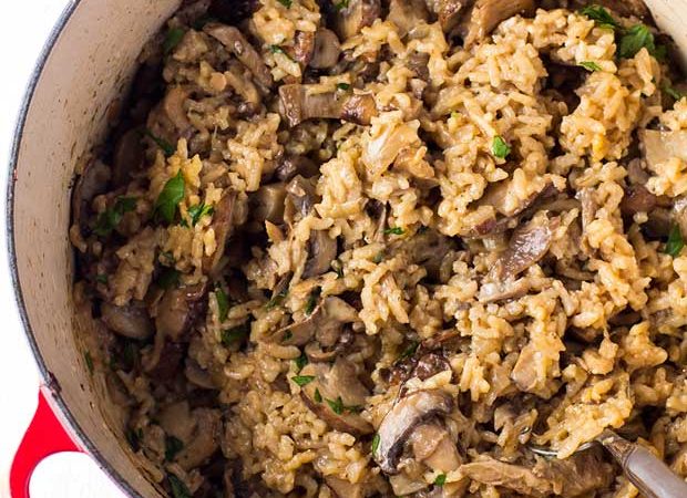 MushroomRisottoInPot