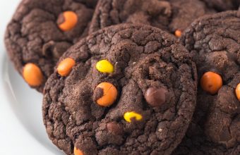 Reeses-Double-Chocolate-Cookies-www.thereciperebel.com-2-of-5
