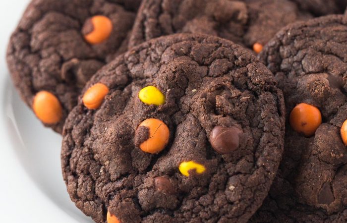 Reeses-Double-Chocolate-Cookies-www.thereciperebel.com-2-of-5
