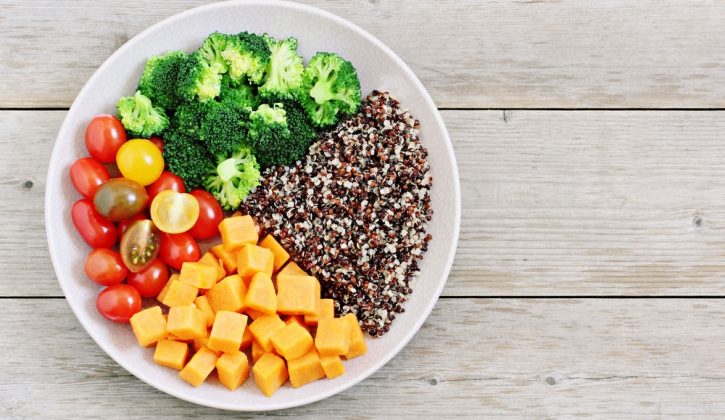 Quinoa and Veggies on a Plate