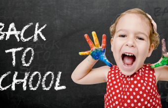 Happy child back to school