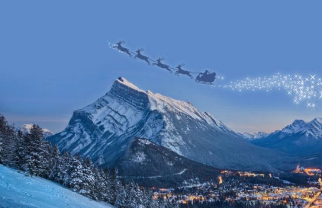 Santa-flying-over-moutains