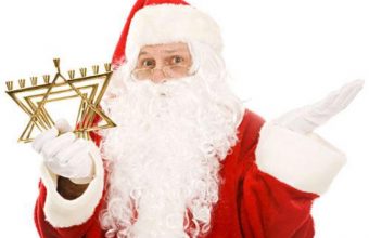 Santa-menorah
