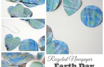 newspaper-earth-day-garland-craft