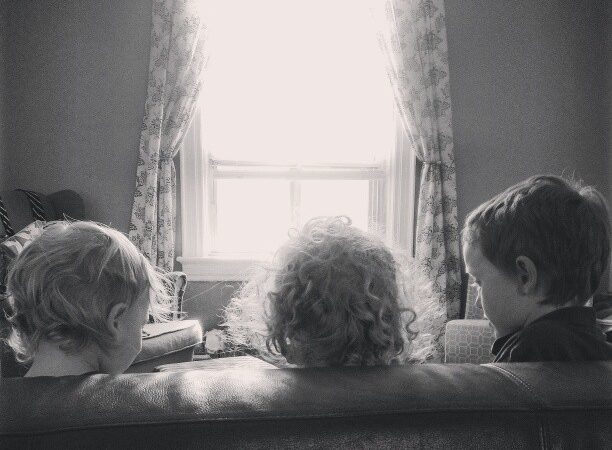 three-kids-black-and-white